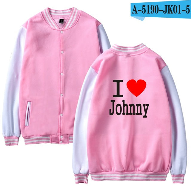 Johnny Hallyday baseball Jacket men/women uniform coat winter fashion sweatshirt warm hip hop college women Jackets clothes